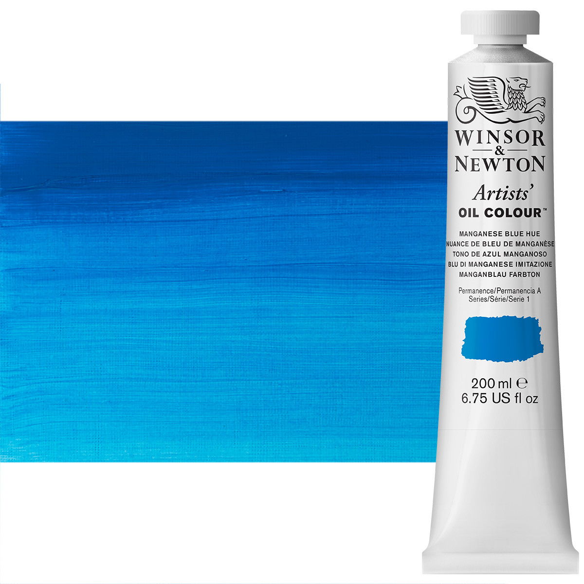 Winsor Newton Artist Oil Manganese Blue Hue 200ml Tube - (83358)