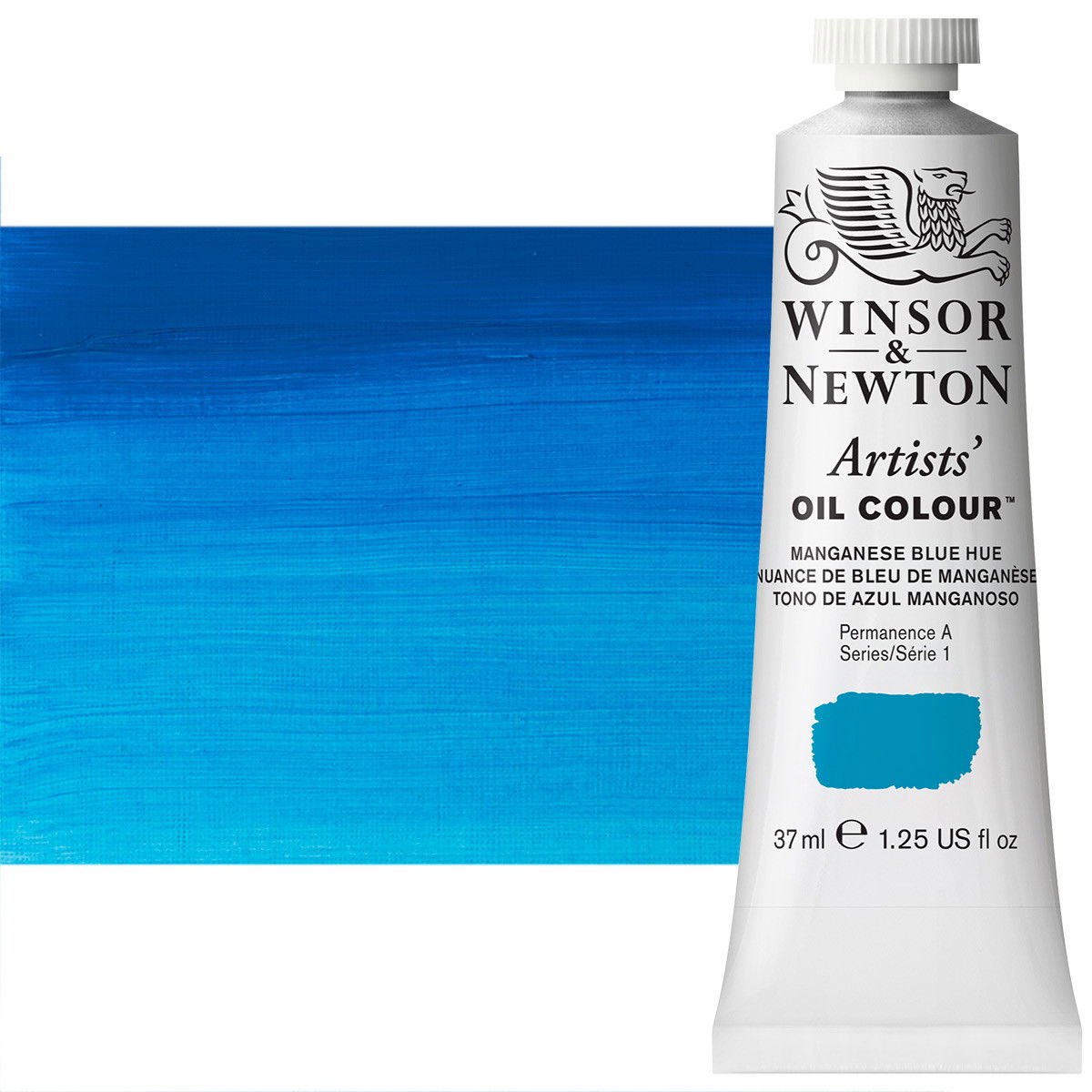 Winsor Newton Artist Oil Manganese Blue Hue 37ml Tube - (44251)