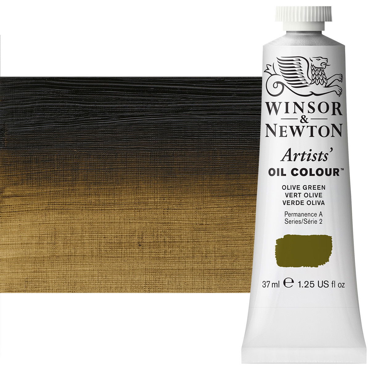 Winsor Newton Artist Oil Olive Green 37ml Tube - (2165)