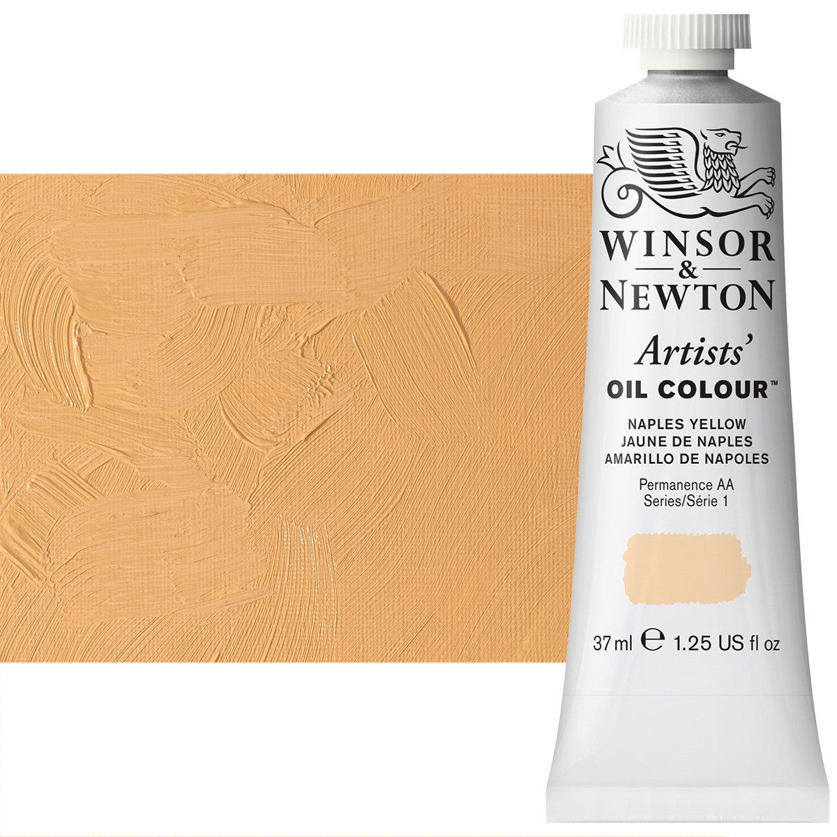 Winsor Newton Artist Oil Naples Yellow 37 ml Tube - (200034436)