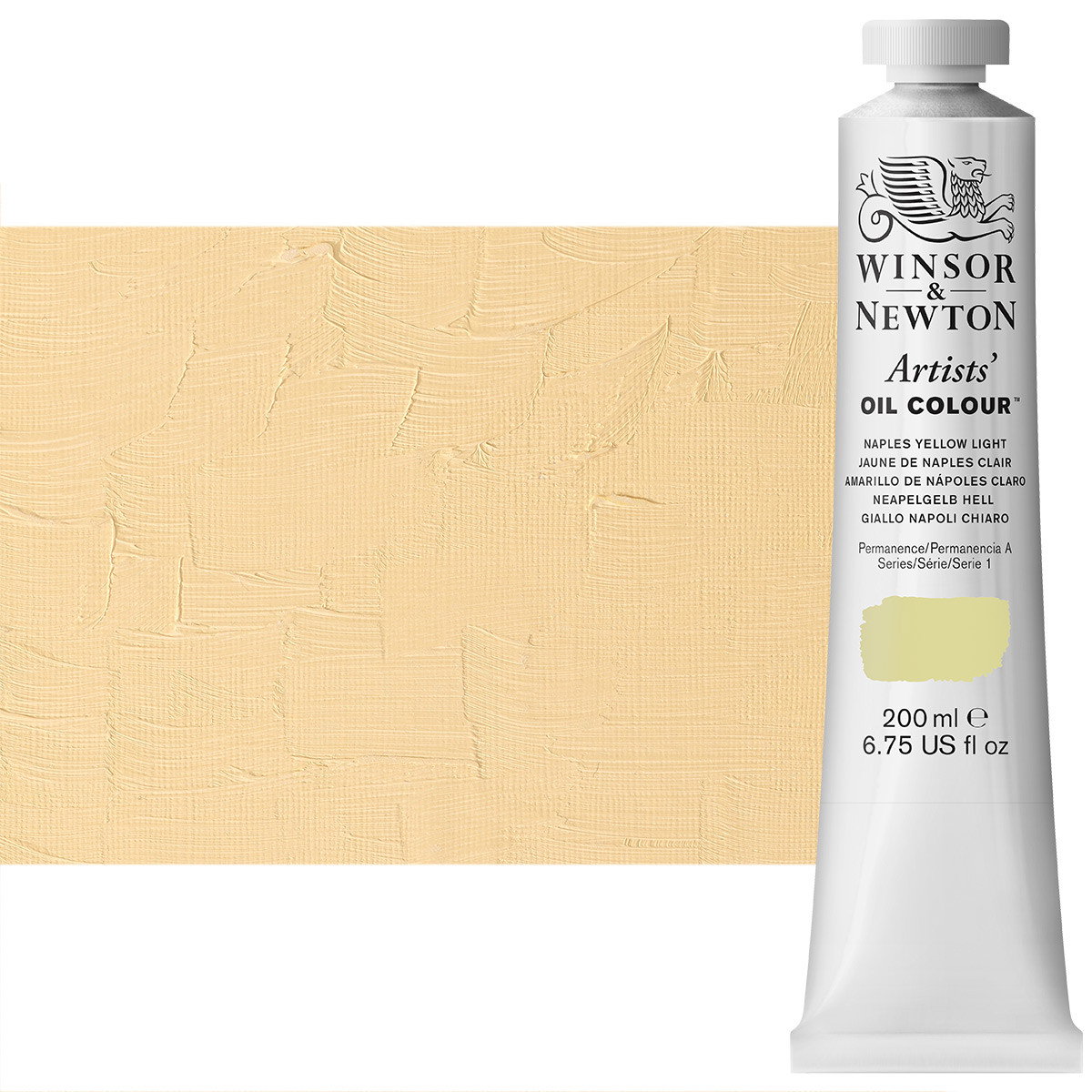 Winsor Newton Artist Oil Naples Yellow Light 200 ml Tube - (200034446)