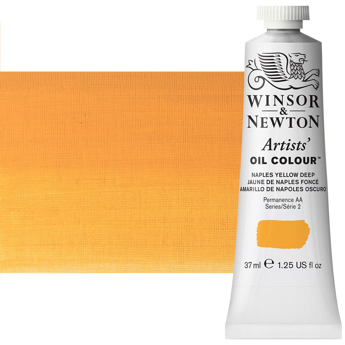 Winsor Newton Artist Oil Naples Yellow Deep 37ml Tube - (63510)