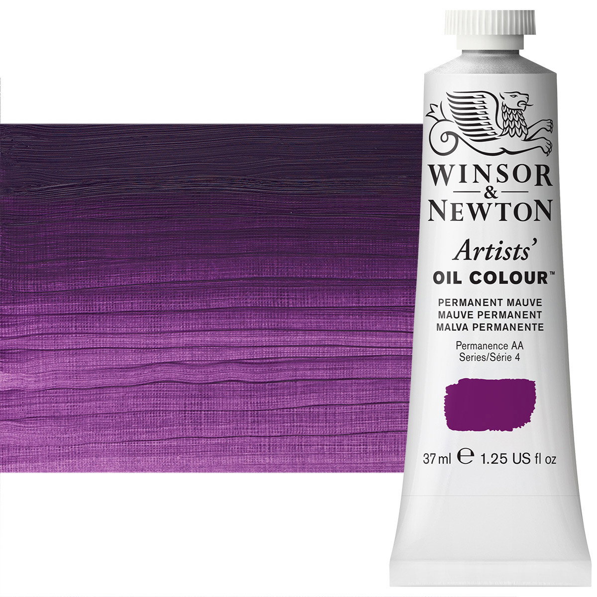Winsor Newton Artist Oil Permanent Mauve 37ml Tube - (2181)