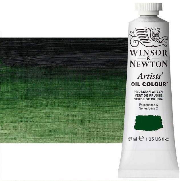 Winsor Newton Artist Oil Prussian Green 37ml Tube - (2187) Winsor Newton Artist Oil Prussian Green 37ml Tube - (2187)