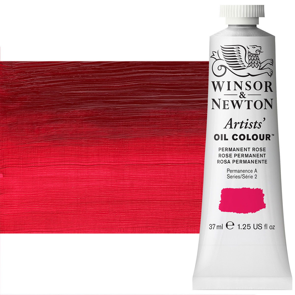 Winsor Newton Artist Oil Permanent Rose 37ml Tube - (2183)