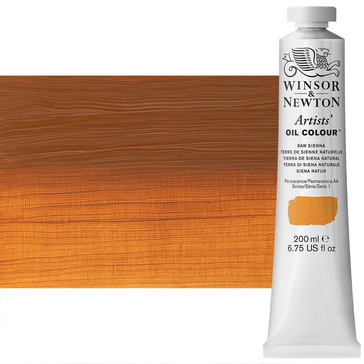 Winsor Newton Artist Oil Raw Sienna 200ml Tube - (83365)