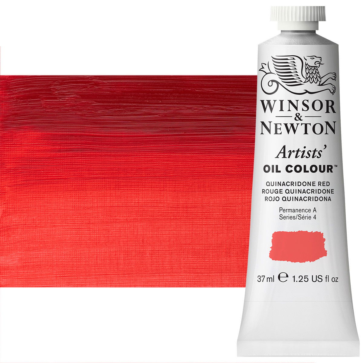 Winsor Newton Artist Oil Quinacridone Red 37ml Tube - (63515)
