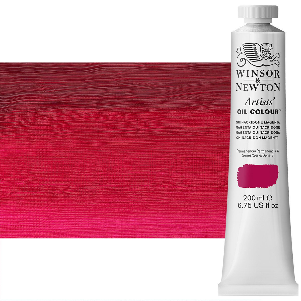 Winsor Newton Artist Oil Quinacridone Magenta 200 ml Tube - (200034448)