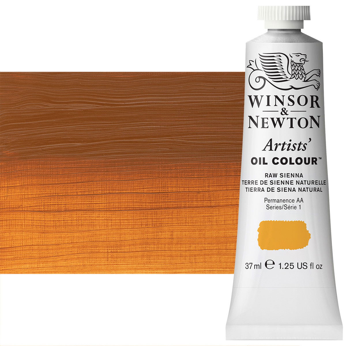 Winsor Newton Artist Oil Raw Sienna 37ml Tube - (2193)