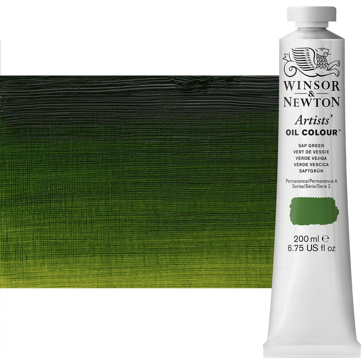 Winsor Newton Artist Oil Sap Green 200ml Tube - (83368)