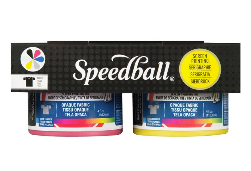 Speedball Opaque Fabric Screen Printing Ink Starter Set