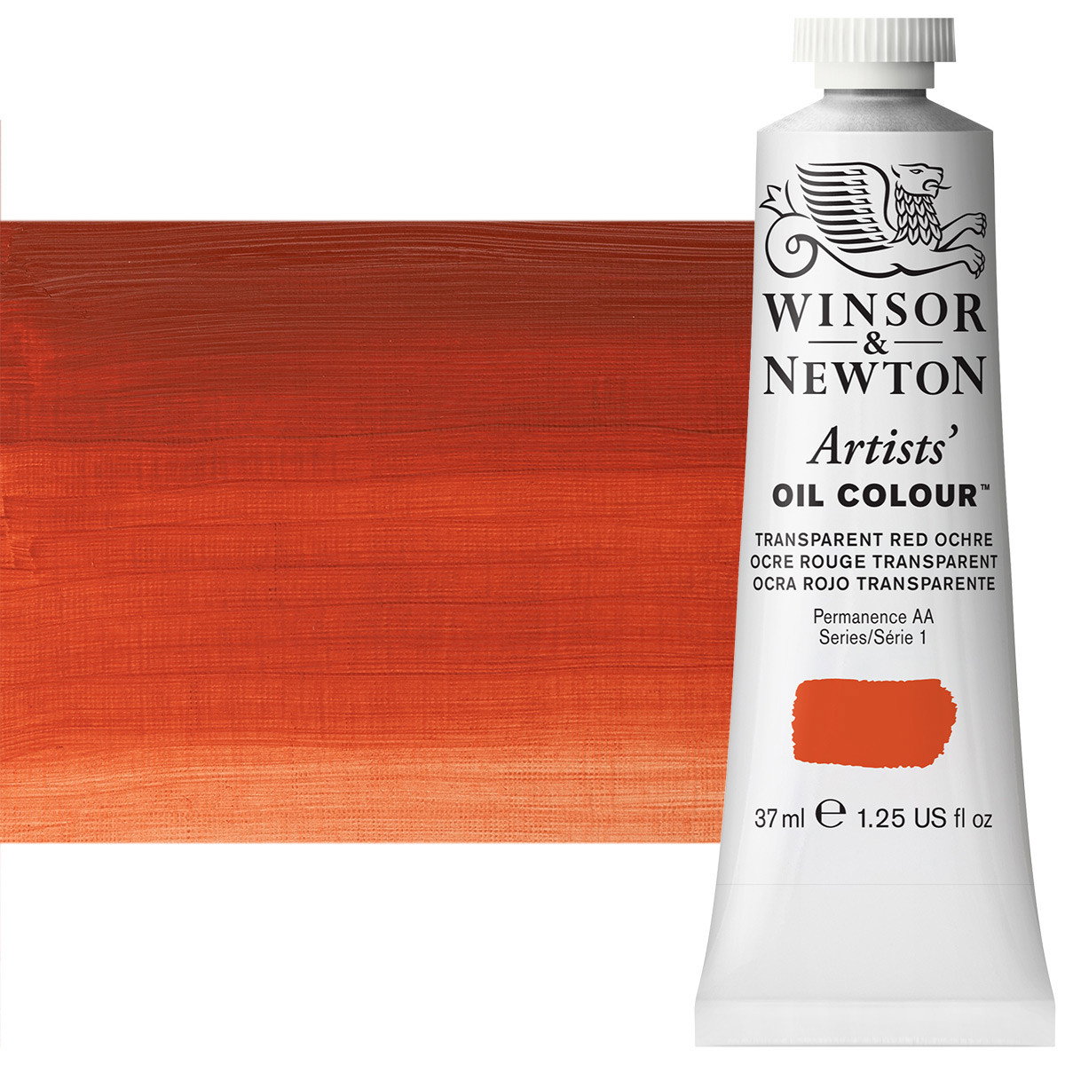 Winsor Newton Artist Oil Transparent Red Ochre 37ml Tube - (63518)