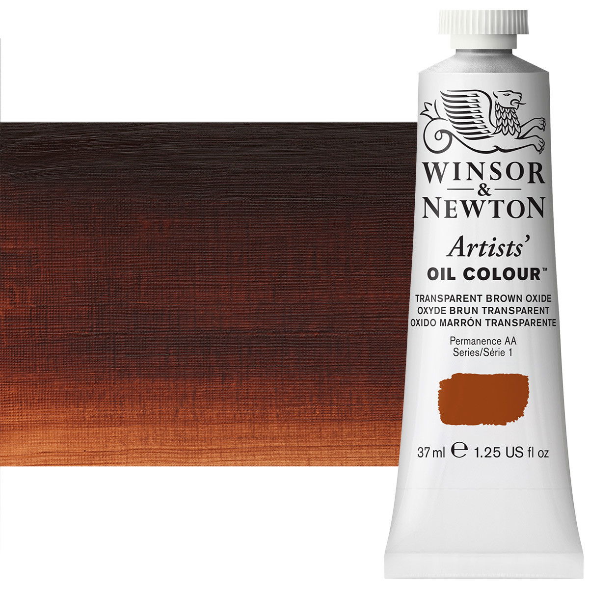 Winsor Newton Artist Oil Transparent Brown Oxide 37ml Tube - (63519)