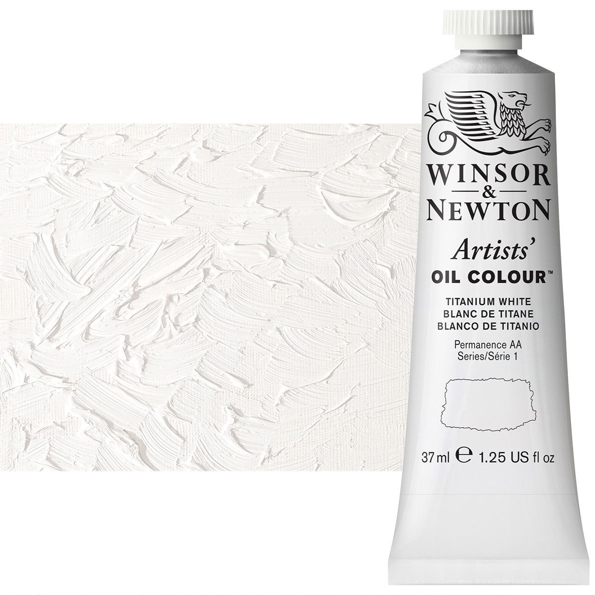 Winsor Newton Artist Oil Titanium White 37ml Tube - (2213)
