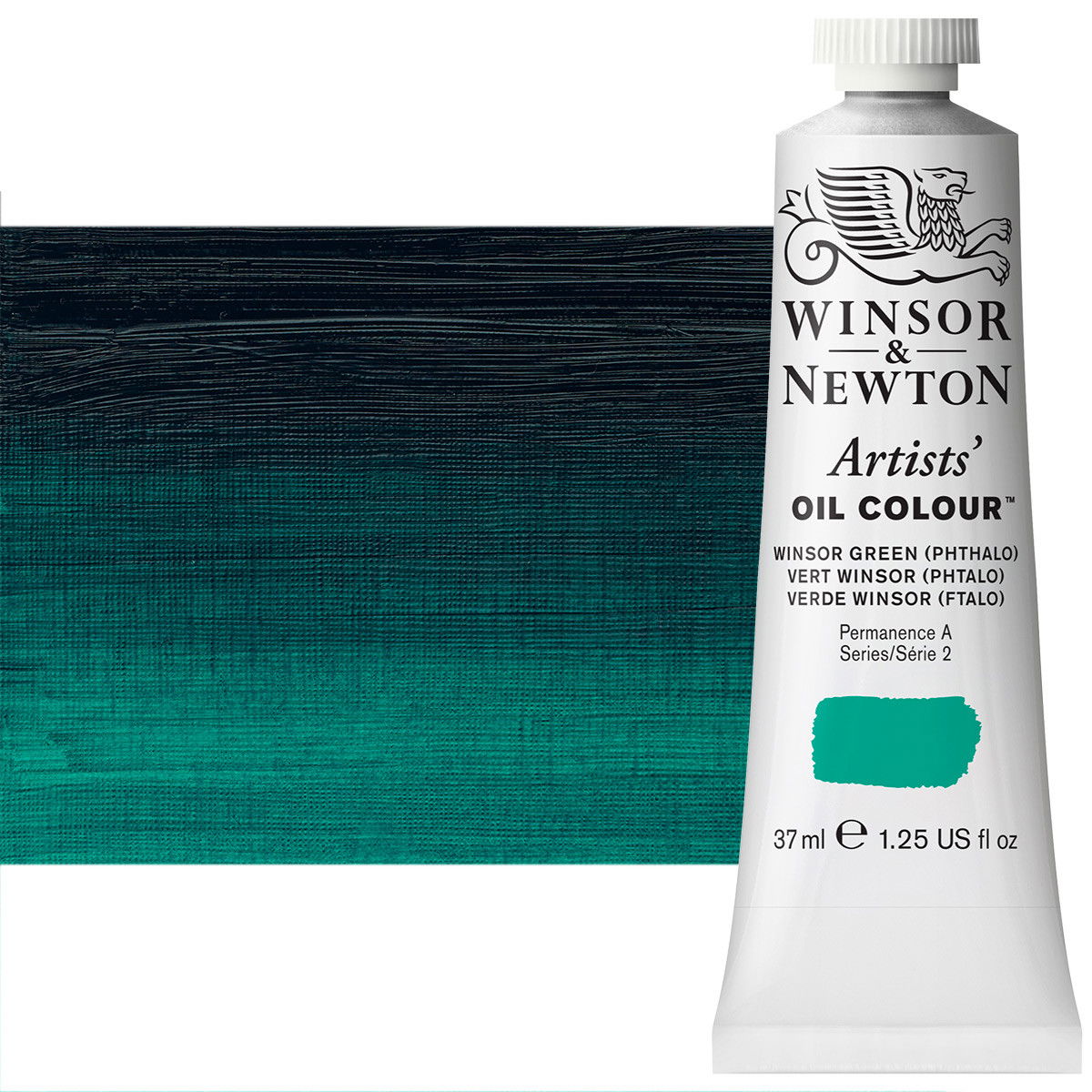 Winsor Newton Artist Oil Winsor Green 37ml Tube - (2231)