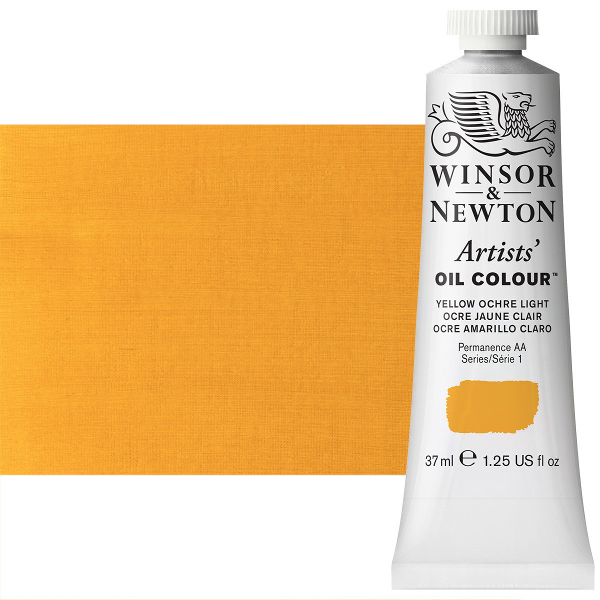 Winsor Newton Artist Oil Yellow Ochre Light 37ml Tube - (63522)