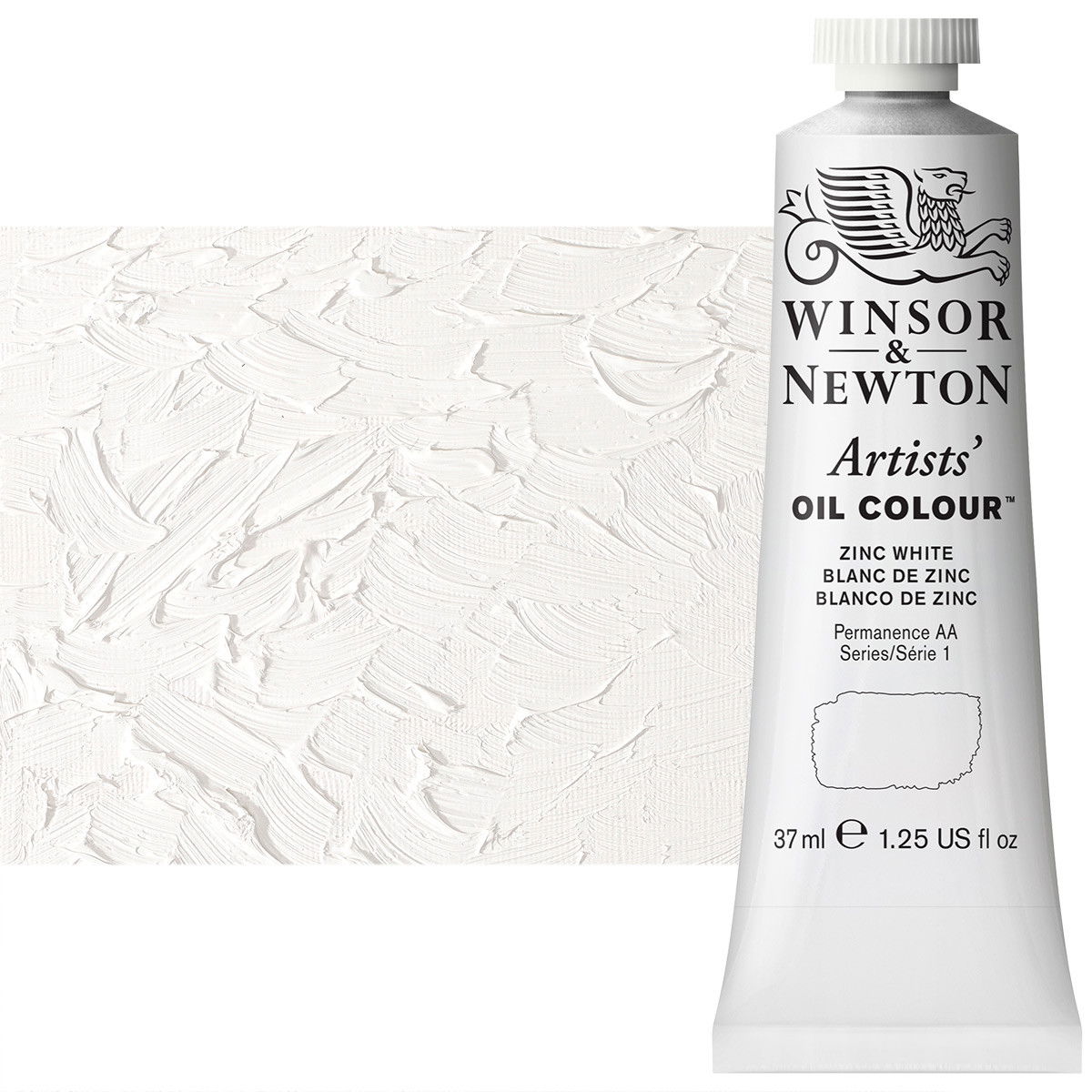 Winsor Newton Artist Oil Zinc White 37ml Tube - (2249)