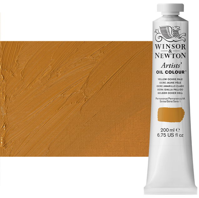 Winsor Newton Artist Oil Yellow Ochre Pale 200ml Tube - (83380) Winsor Newton Artist Oil Yellow Ochre Pale 200ml Tube - (83380)