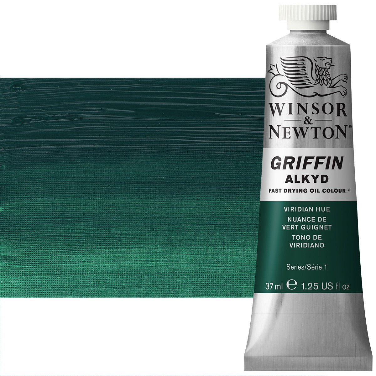 Winsor & Newton Griffin Alkyd Oil Color 37mL Tube Viridian Hue - (200014425)