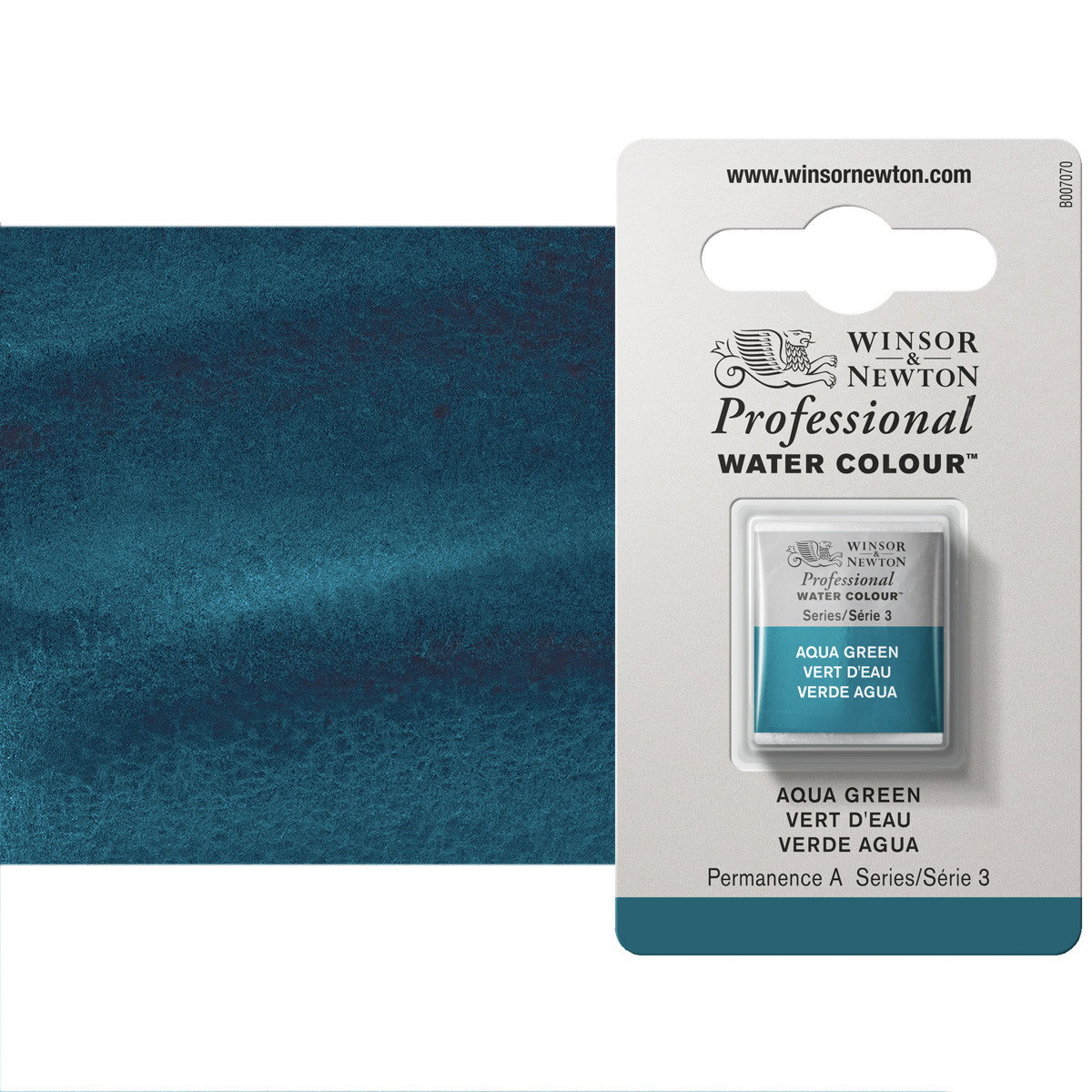 Winsor Newton Professional Watercolor Aqua Green 1/2-Pan - (200030778)