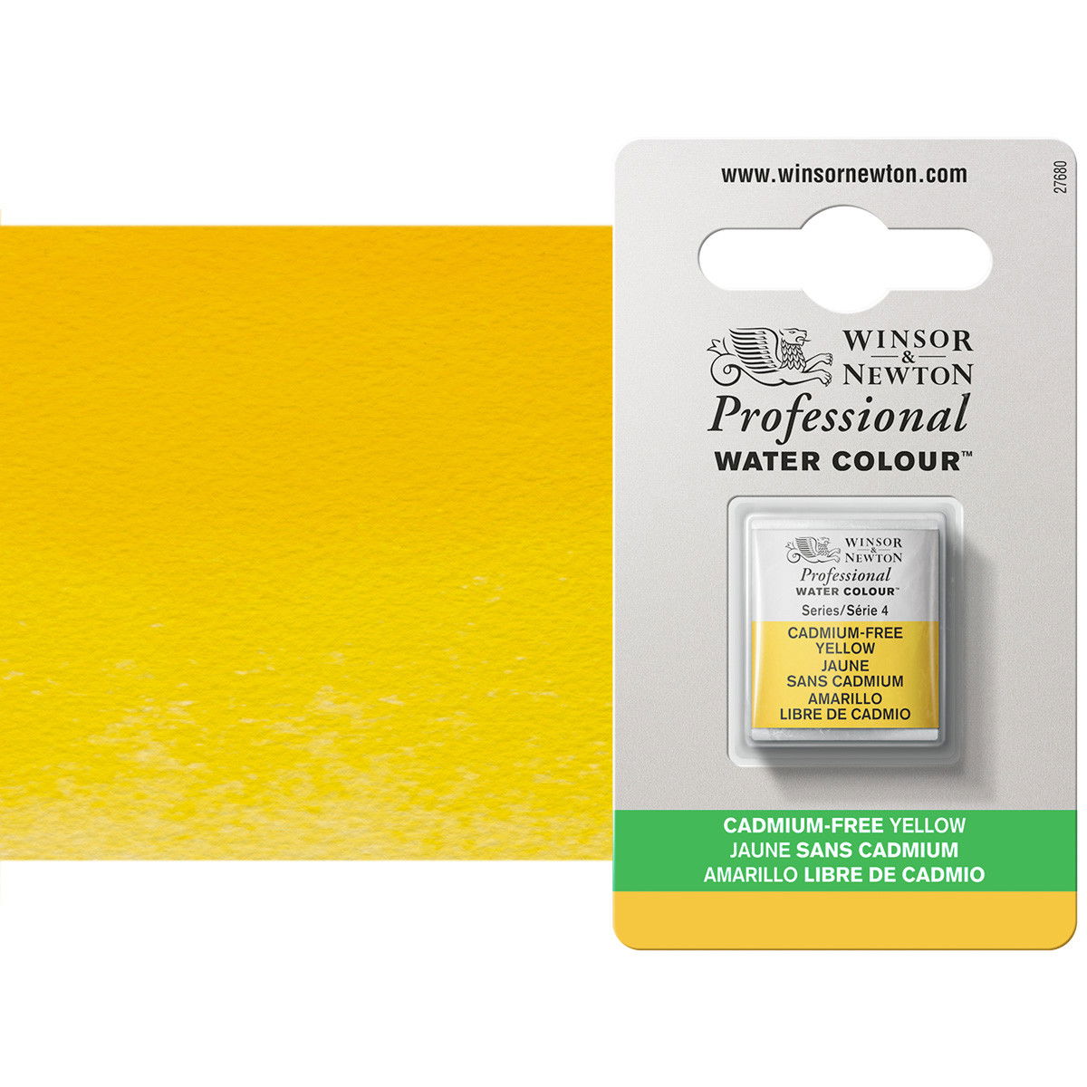 Winsor Newton Professional Watercolor Cadmium-Free Yellow 1/2-Pan - (200030783)
