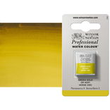 Winsor Newton Professional Watercolor Green Gold 1/2-Pan - (49360)