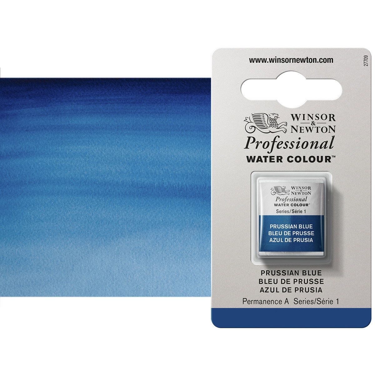 Winsor Newton Professional Watercolor Prussian Blue 1/2-Pan - (49379)