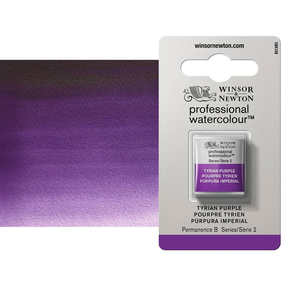 Winsor Newton Professional Watercolor Tyrian Purple 1/2-Pan - (200042799)