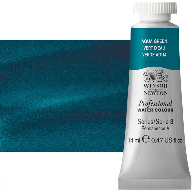 Winsor Newton Professional Watercolor Aqua Green 14ml - (200030765) Winsor Newton Professional Watercolor Aqua Green 14ml - (200030765)