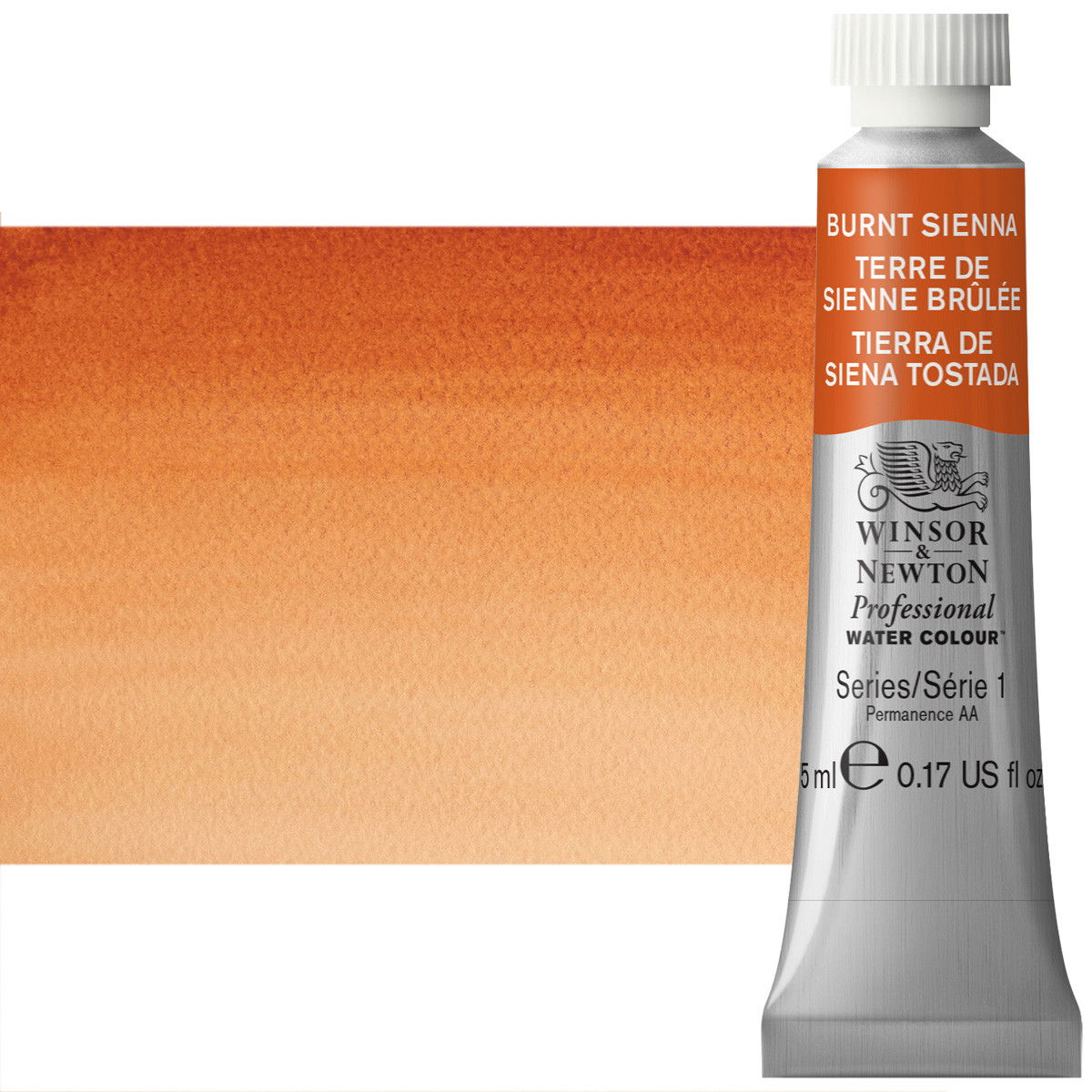 Winsor Newton Professional Watercolor Burnt Sienna 5ml - (384)