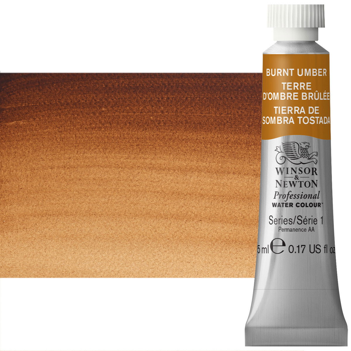 Winsor Newton Professional Watercolor Burnt Umber 5ml - (386)