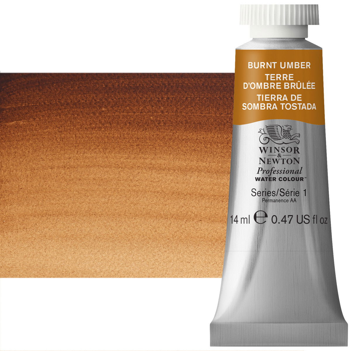 Winsor Newton Professional Watercolor Burnt Umber 14ml - (550)