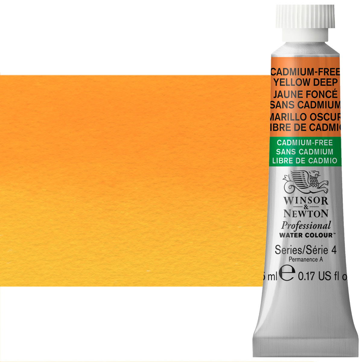 Winsor Newton Professional Watercolor Cadmium-Free Yellow Deep 5ml - (200030763)