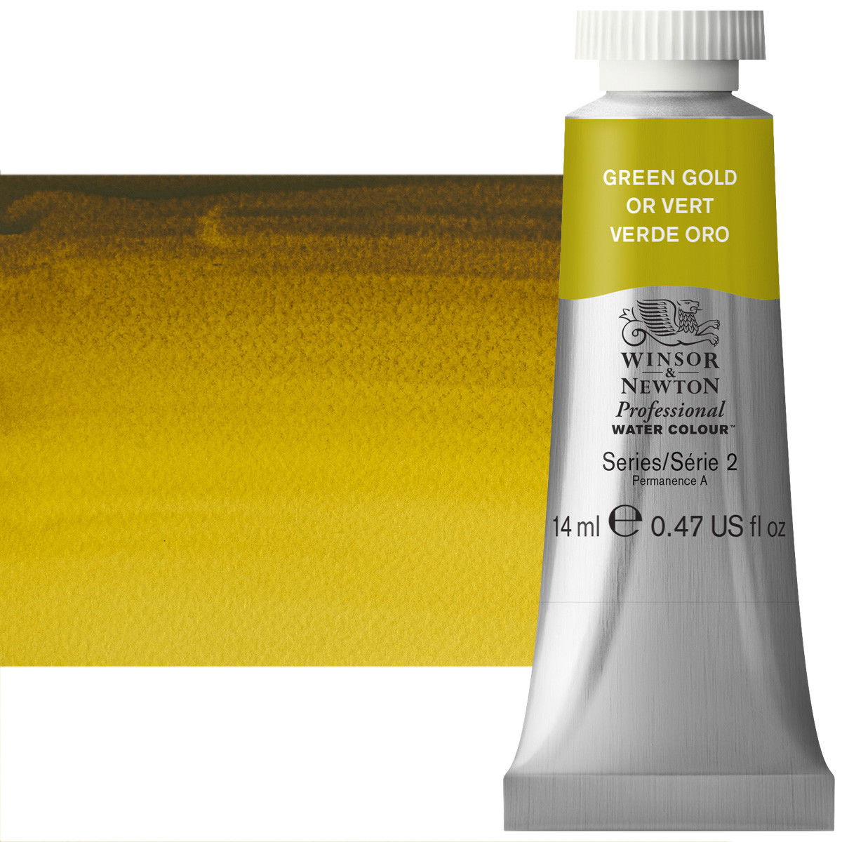 Winsor Newton Professional Watercolor Green Gold 14ml - (47090)