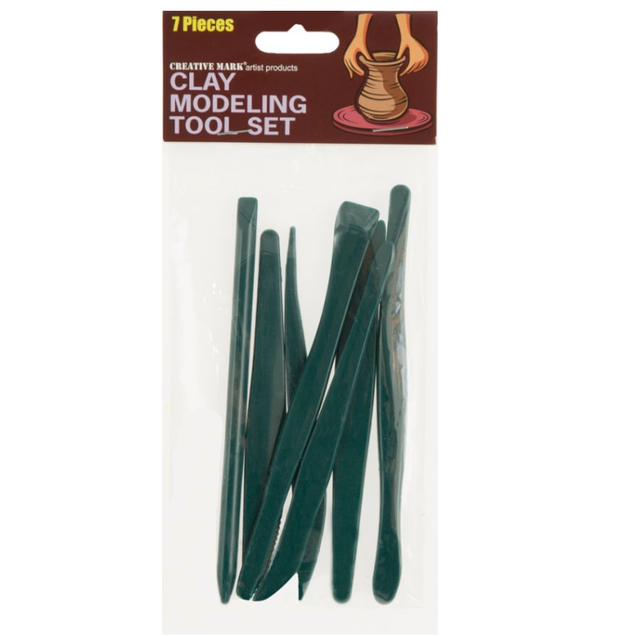 Creative Mark 7-Piece Plastic 6" Clay Tools Set Creative Mark 7-Piece Plastic 6" Clay Tools Set