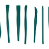 Creative Mark 7-Piece Plastic 6" Clay Tools Set Creative Mark 7-Piece Plastic 6" Clay Tools Set
