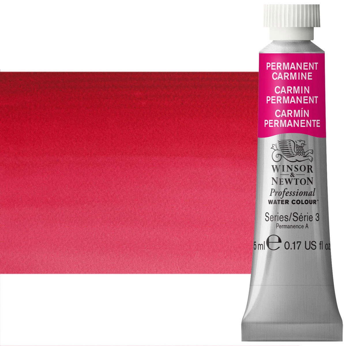 Winsor Newton Professional Watercolor Permanent Carmine 5ml - (47062)