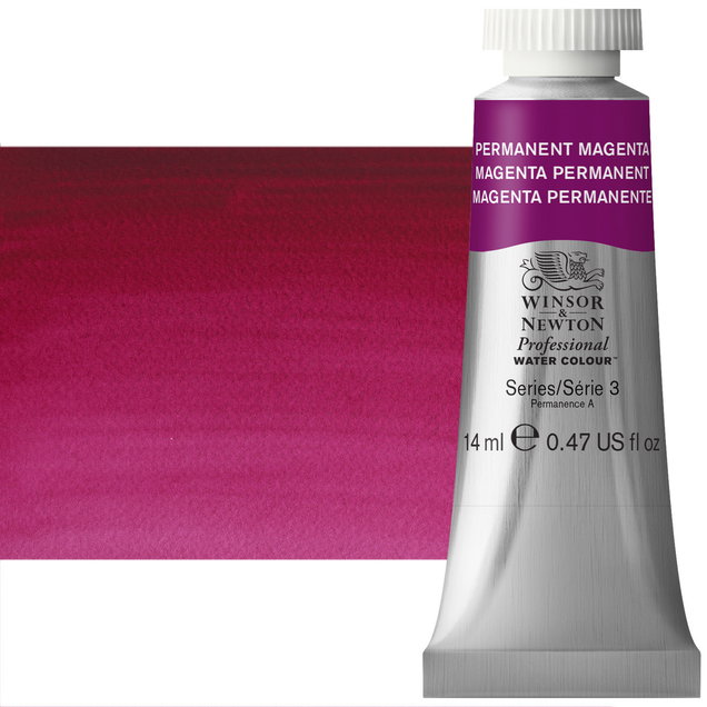 Winsor Newton Professional Watercolor Permanent Magenta 14ml - (630) Winsor Newton Professional Watercolor Permanent Magenta 14ml - (630)