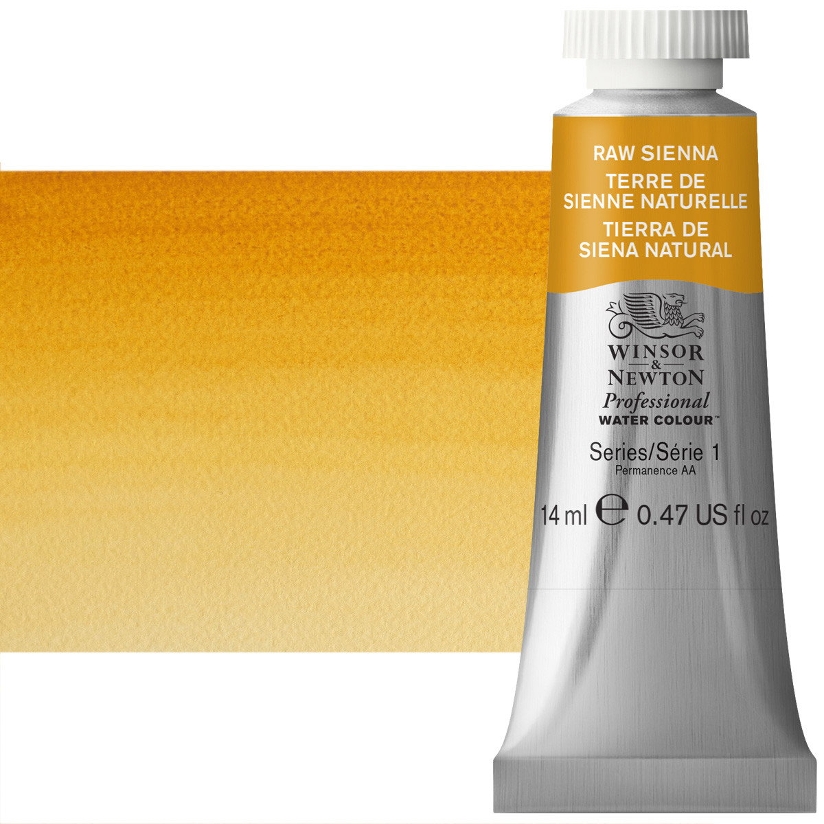 Winsor Newton Professional Watercolor Raw Sienna 14ml - (644)