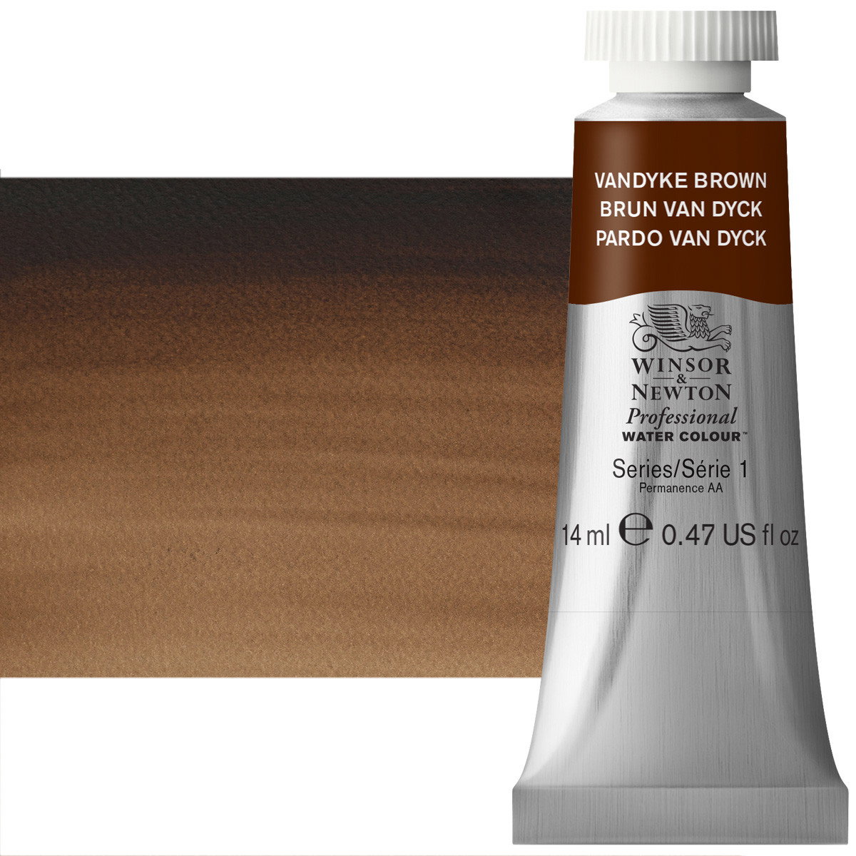 Winsor Newton Professional Watercolor Van Dyke Brown 14ml - (668)