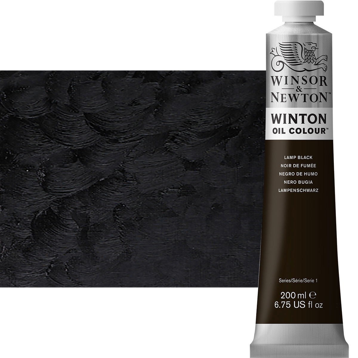 Winton Oil Color 200ml Lamp Black - (30148)