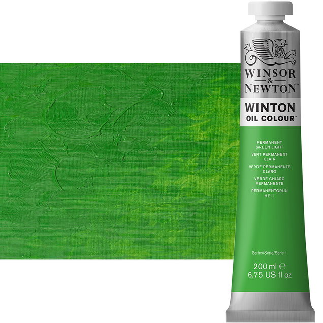 Winton Oil Color 200ml Permanent Green Light - (40529) Winton Oil Color 200ml Permanent Green Light - (40529)