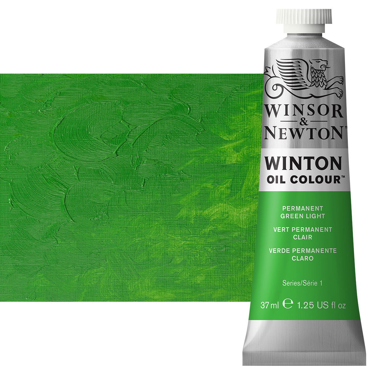 Winton Oil Color 37ml Permanent Green Light - (45728)