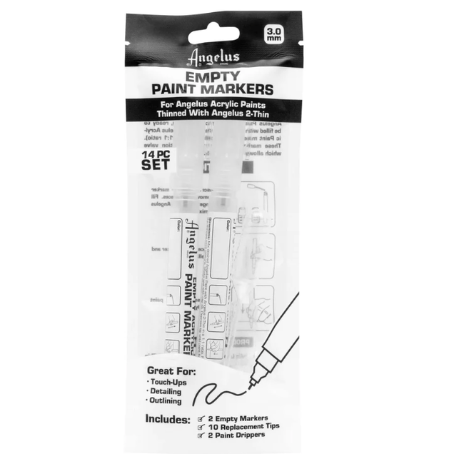 Angelus Empty 3mm Paint Marker Set Angelus Empty 3mm Paint Marker Set