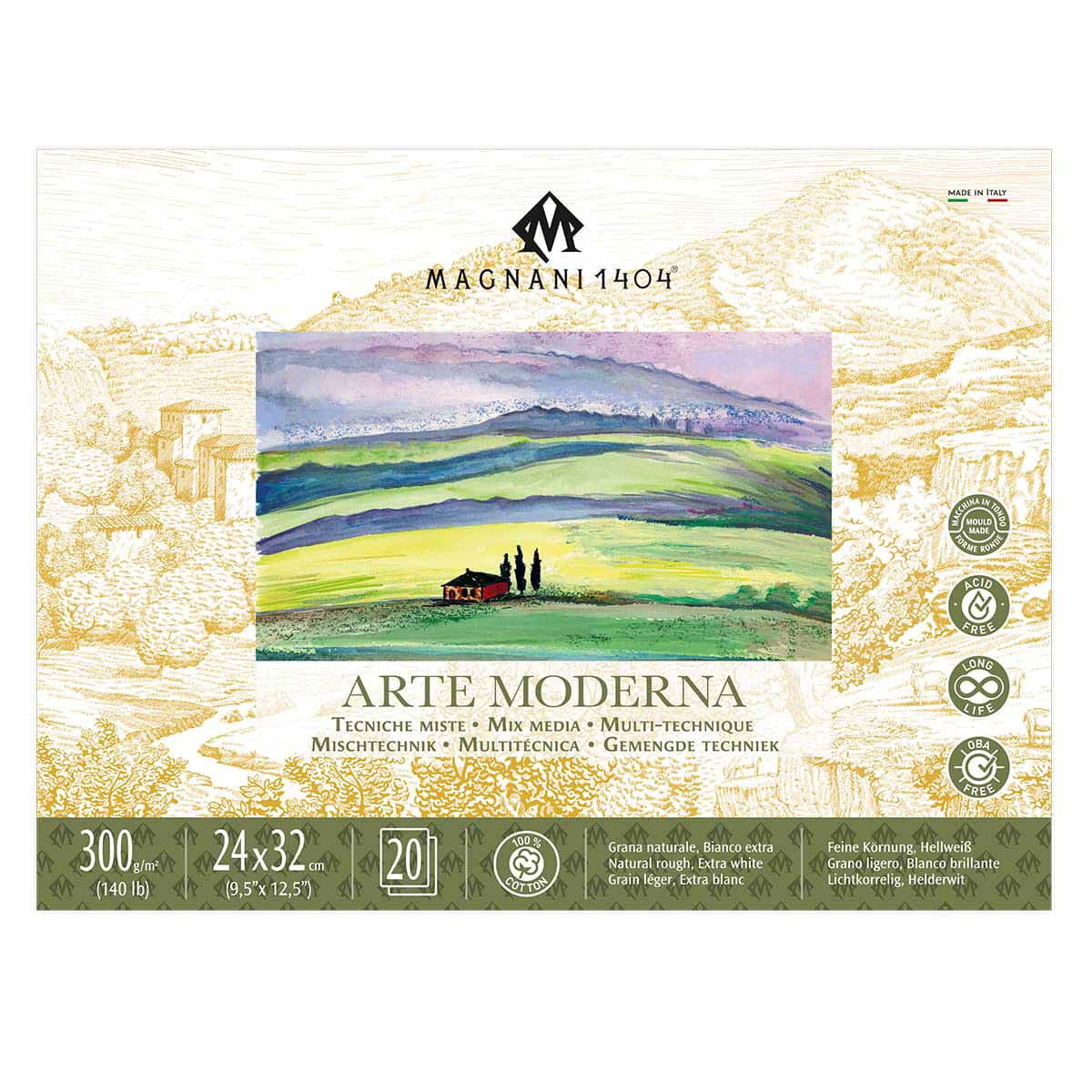 Arte Moderna Mix Media Pad 140 lb. 9.5x12 in. (24x32cm) - (200042622)
