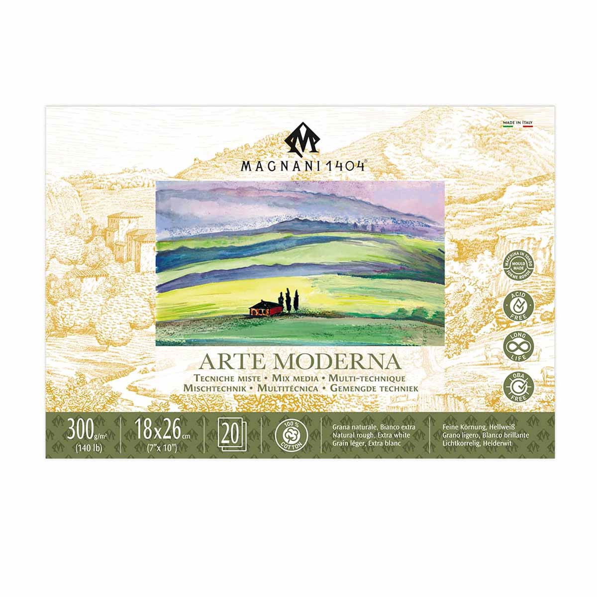 Arte Moderna Mix Media Pad 140 lb. 7x10 in. (18x26cm) - (200042621)