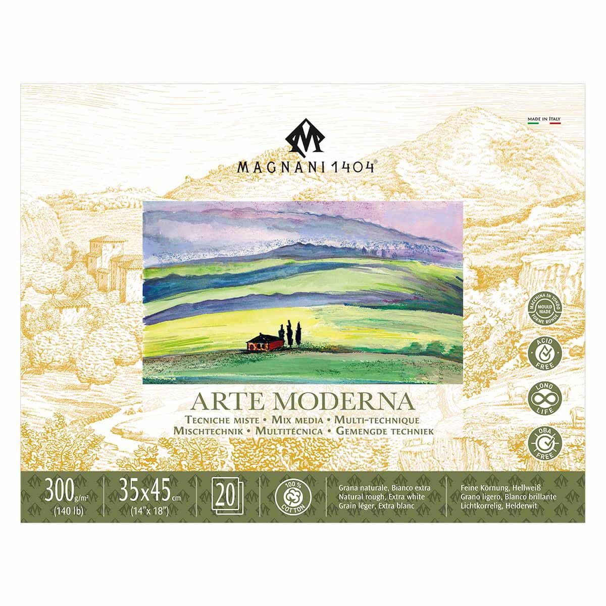 Arte Moderna Mix Media Pad 140 lb. 14x18 in. (35x45cm) - (200042623)