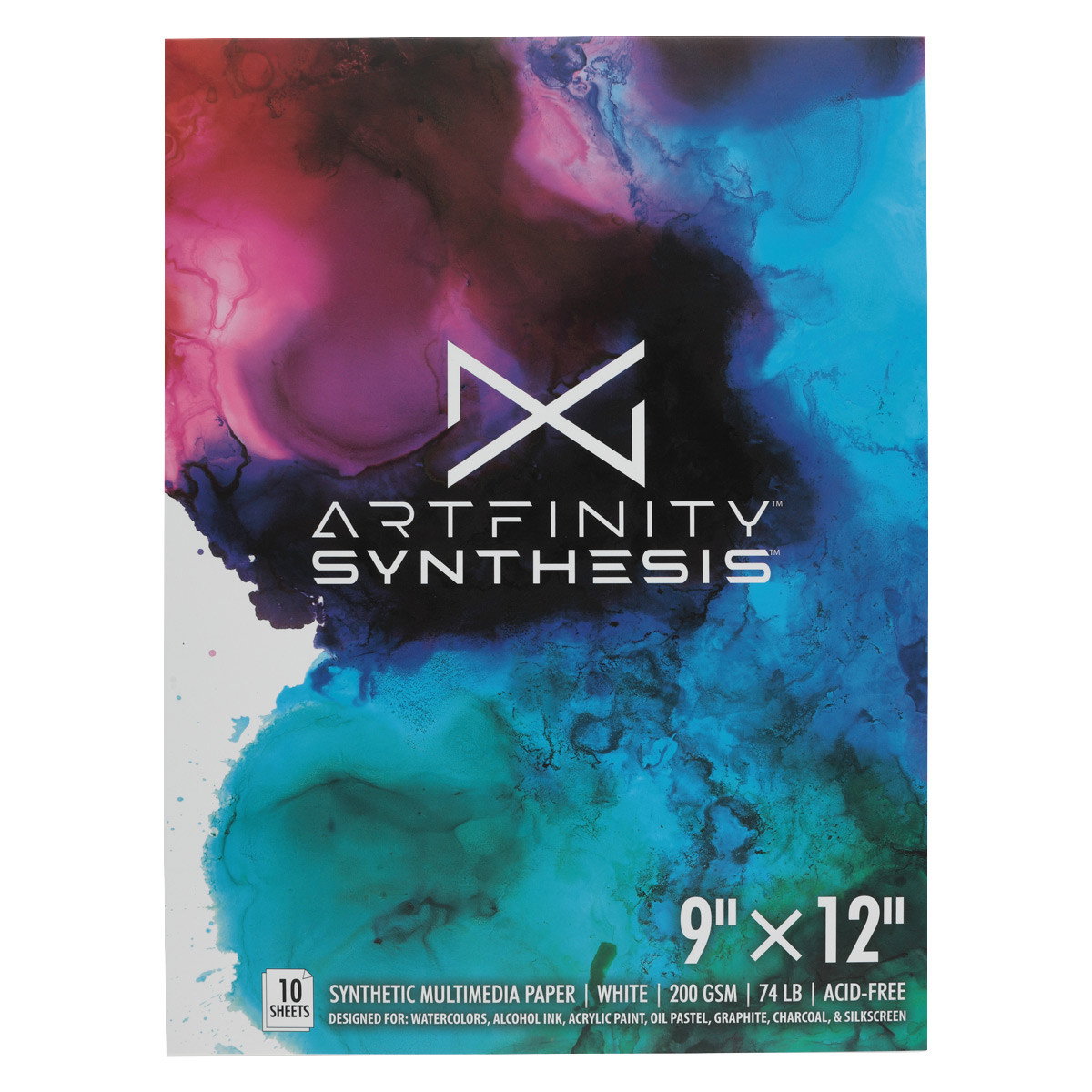 Artfinity Synthesis 74 lb. Synthetic Paper 9"x12" Pad (10 Sheets) - (90931)