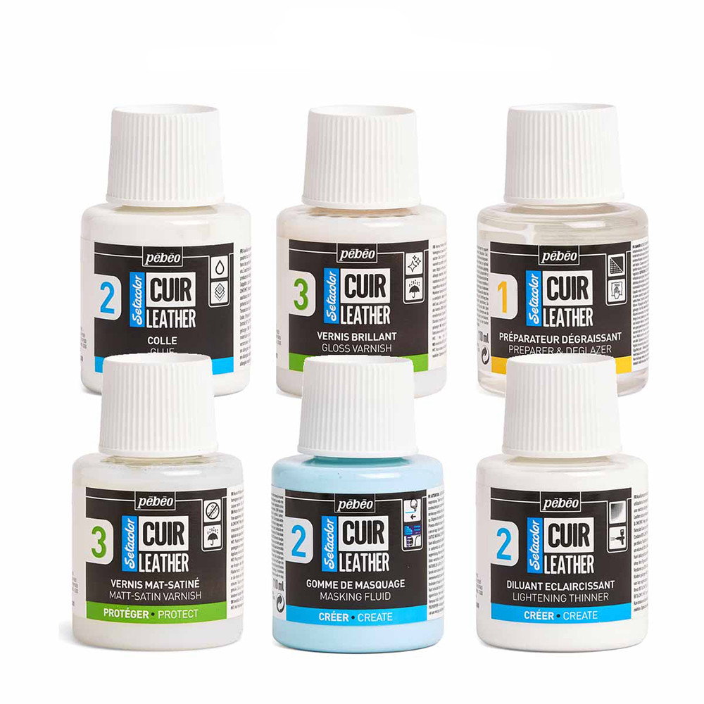 Pebeo Setacolor Leather Paint Mediums