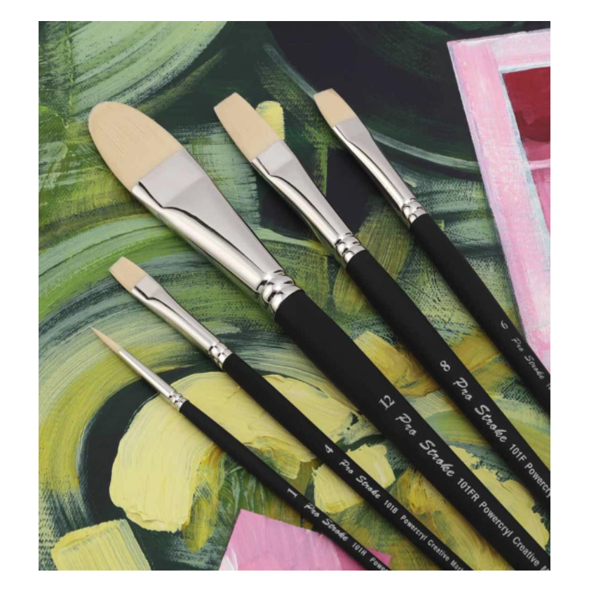 Pro Stroke Powercryl Synthetic Acrylic Brushes